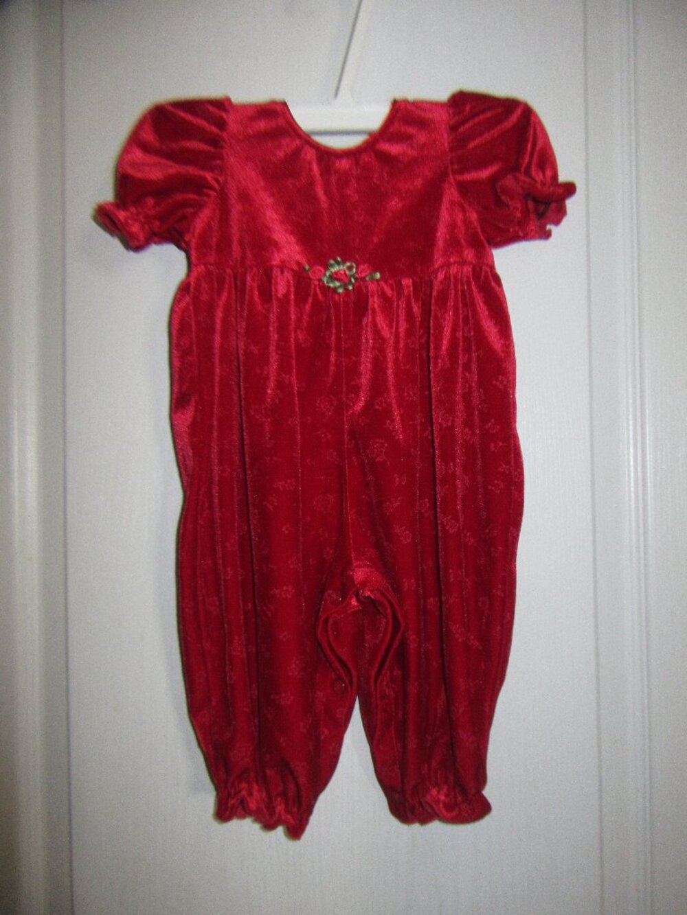 Baby's Velour One Piece Outfit 6 Months Gloria